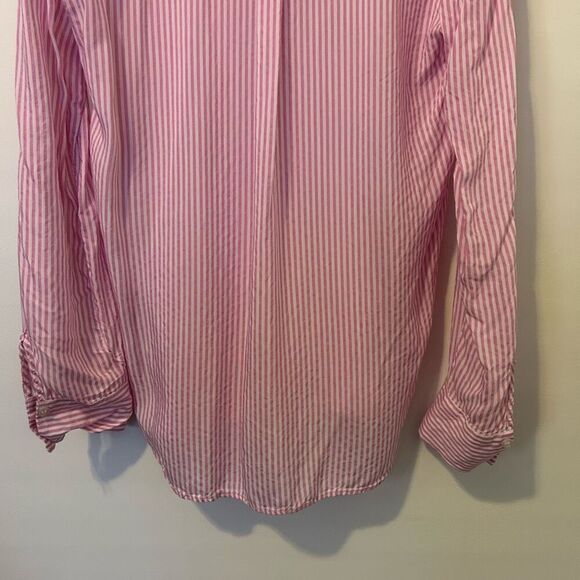 Anthropologie Maeve Zadie small Striped Button Down Top Lightweight Popover Shir - Picture 11 of 13